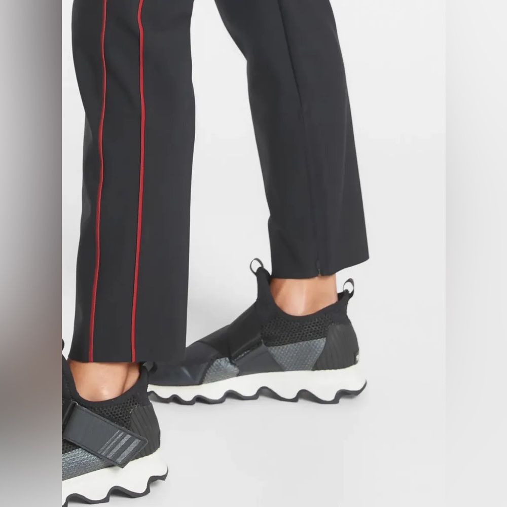 Athleta Black Pants with Red Stripe - Picture 5 of 13